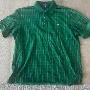 VINTGAGE Masters Collection Plaid Polo Shirt Green XL